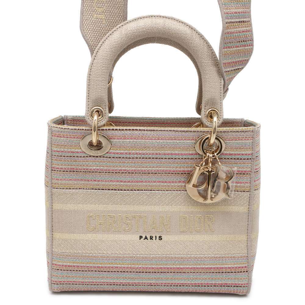 Christian Dior Lady Lite Canvas Shoulder Bag
